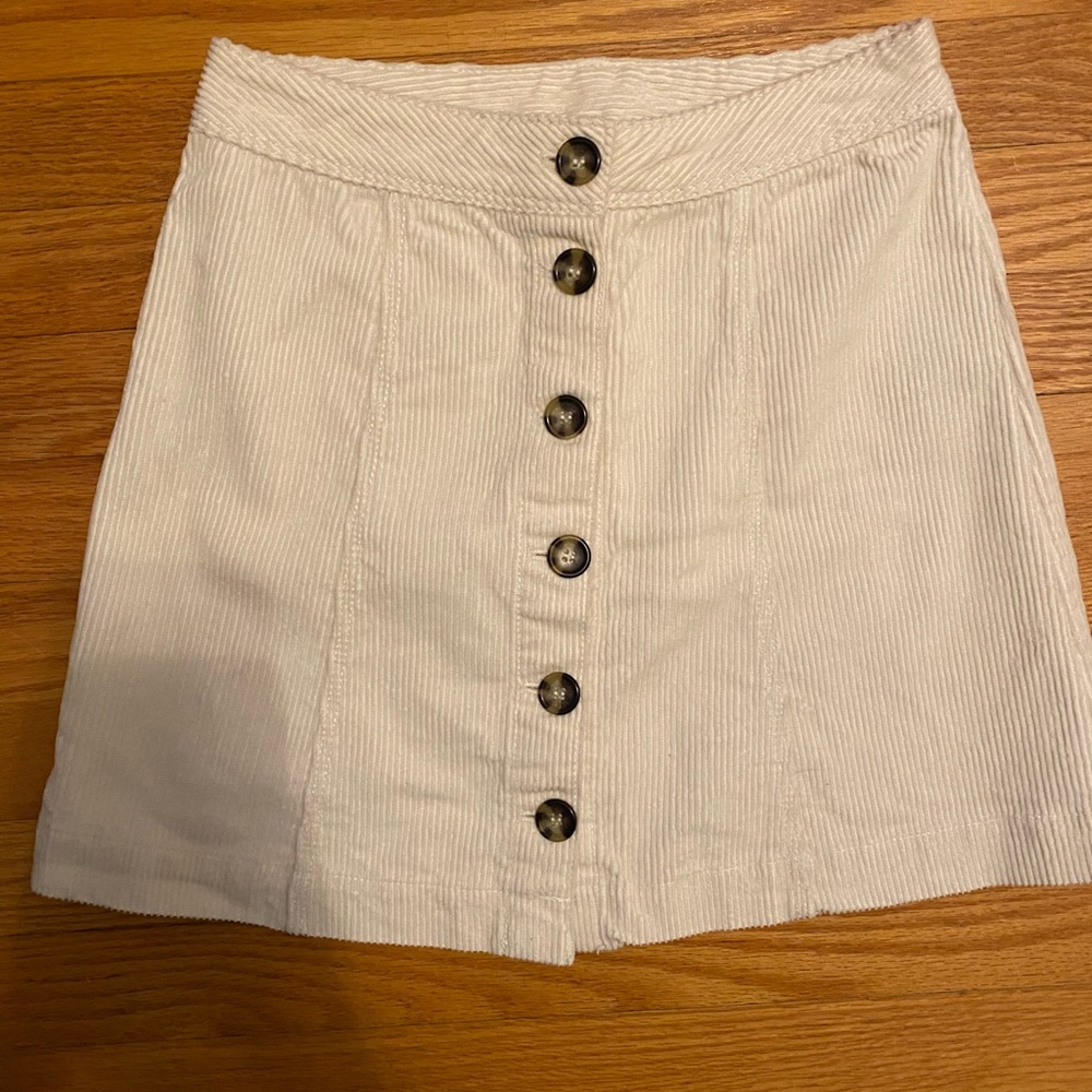 H&M button corduroy skirt